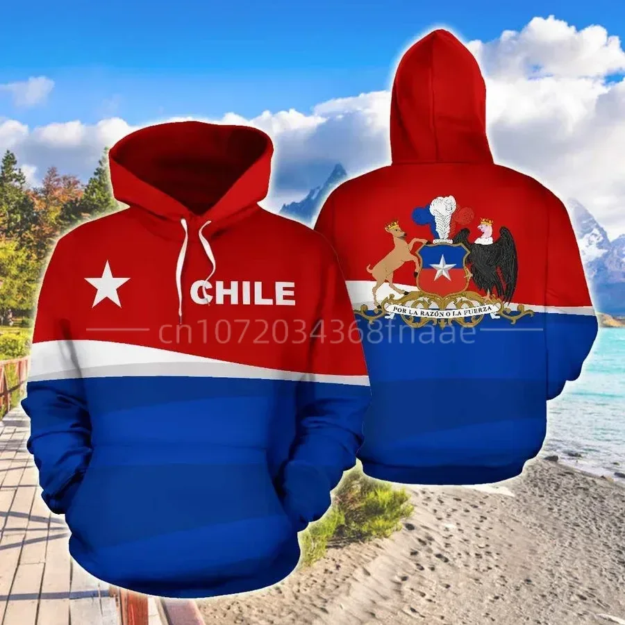 

Толстовка Мужская/женская с принтом, уникальная Повседневная Уличная одежда в стиле Харадзюку, с капюшоном, на молнии и флагом Чили, 3DPrint