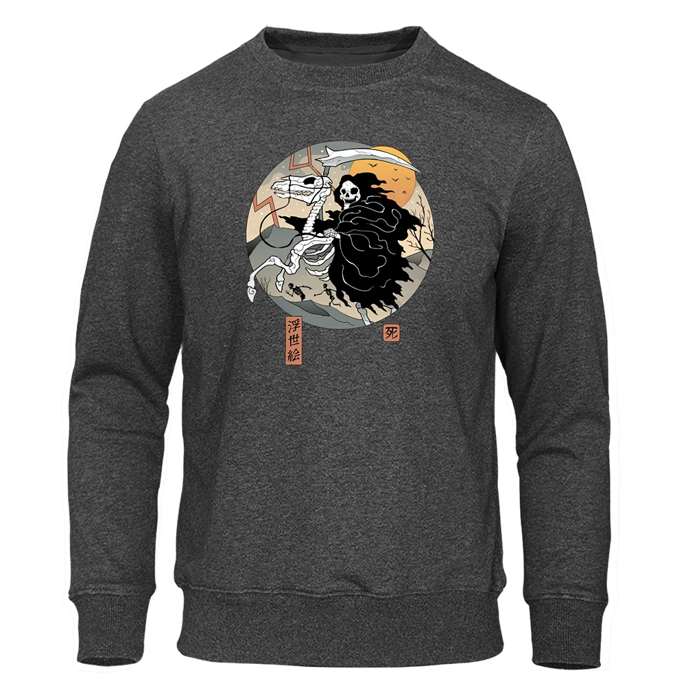 

Свитшот мужской флисовый с принтом «Die God» и круглым вырезом