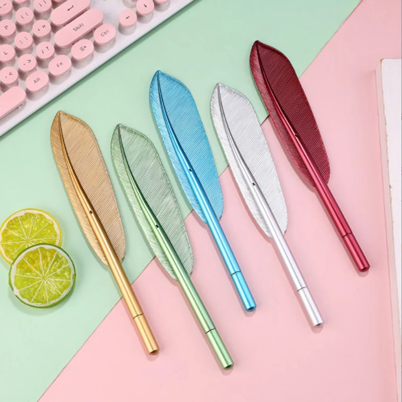 

Feather Gel Pens 0.5mm Creative Kawaii Cute Neutral Pen Ink Pen Gift School