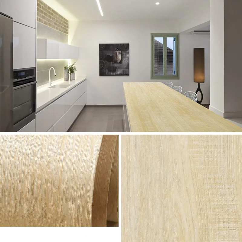1m2m wood grain vinyl wallpaper roll waterproof desktop cabinet door furniture renovation modern furniture decoration stickers free global shipping