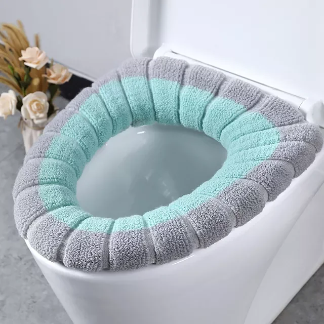 

2022 Closestool Mat Soft Warm Toilet Seat Cushion Bathroom Toilet Lid Accessories
