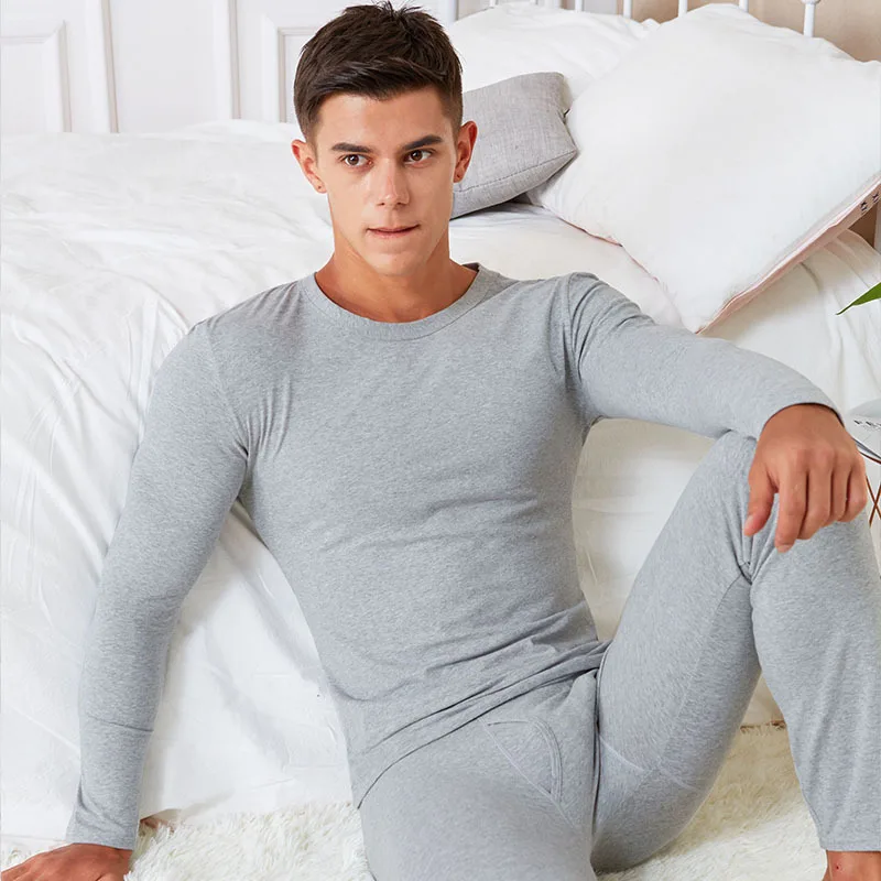 Thermal Underwear Set Men Winter Thermo Underwear Long Johns Autumn Warm Clothes Man Cotton Long Sleeve Thermal Undershirt Pants