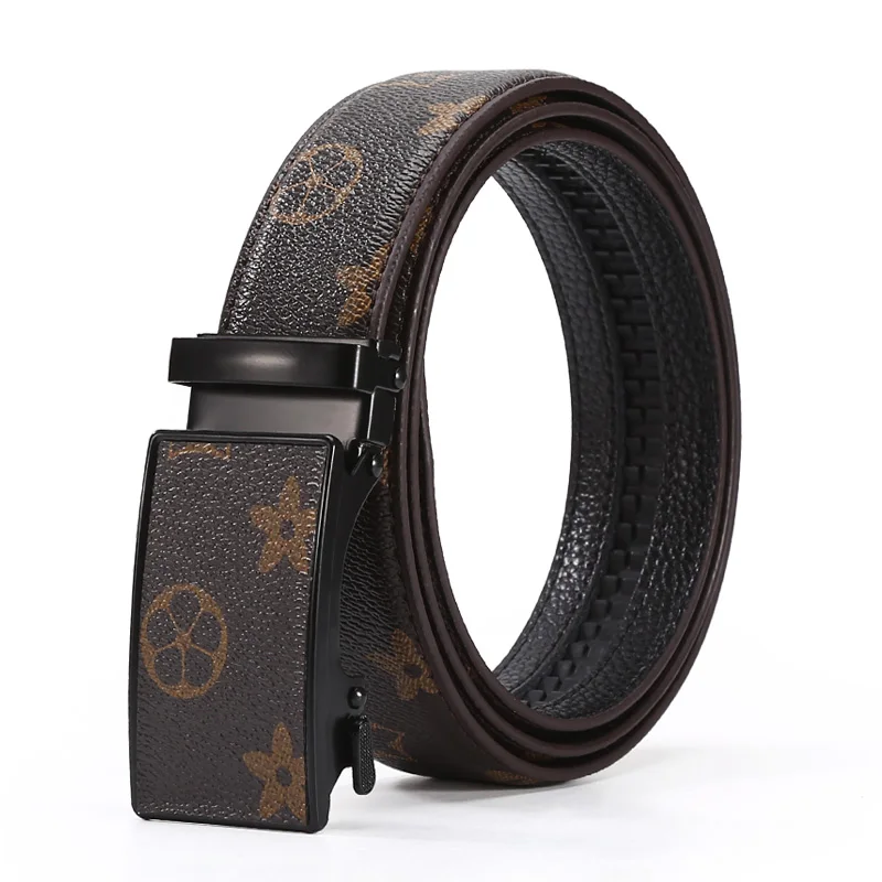 

PU Leather Belt Man Men's Belt Man Designer Belts Fashion Automatic Buckle Belts For Men Leather Designer