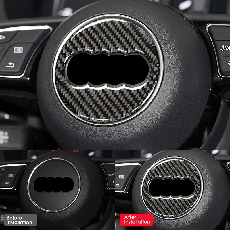 Автомобильное кольцо на руль из углеродного волокна отделка наклейка с