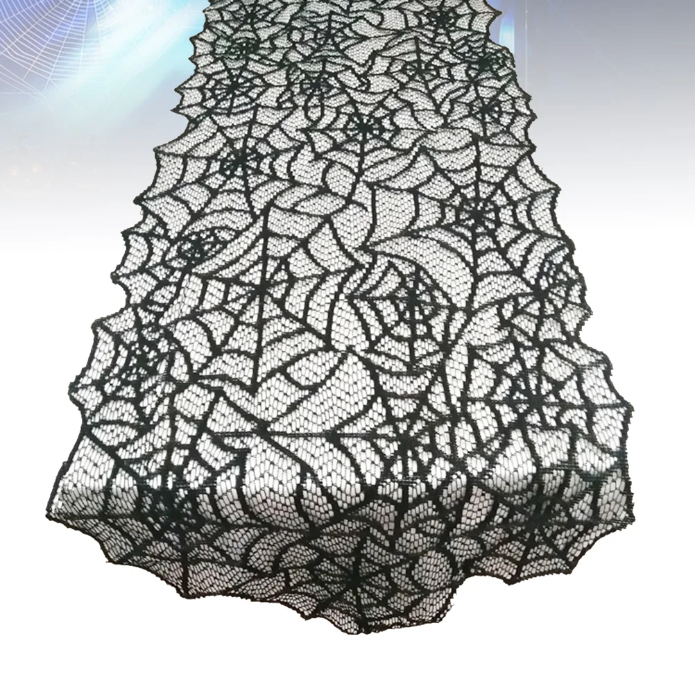 

1pc Table Runner Spider Web Rectangular Table Cover for