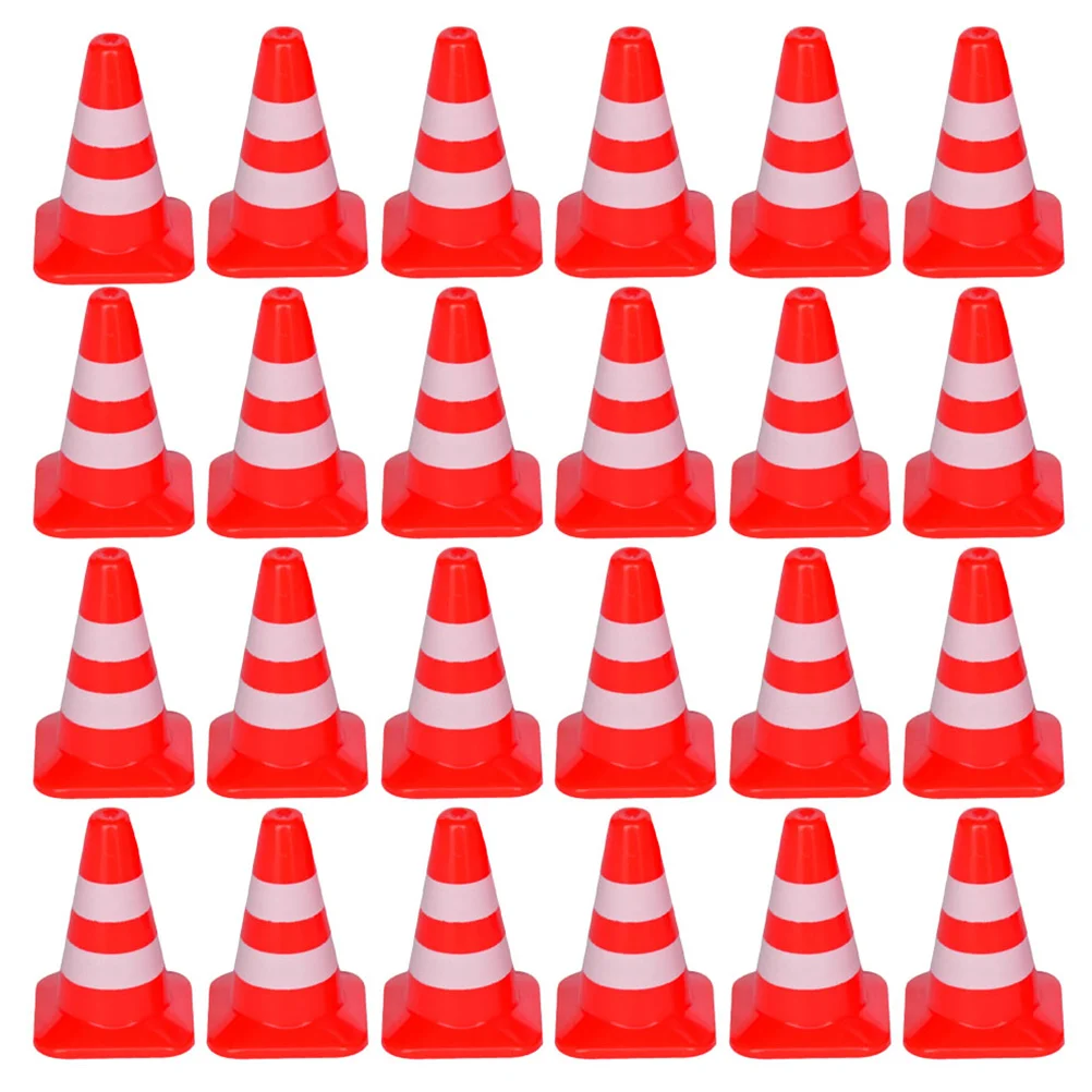 

Cones Traffic Mini Road Cone Toy Sign Construction Roadblock Kids Plastic Training Barricade Signs Props Scene Parking Sports