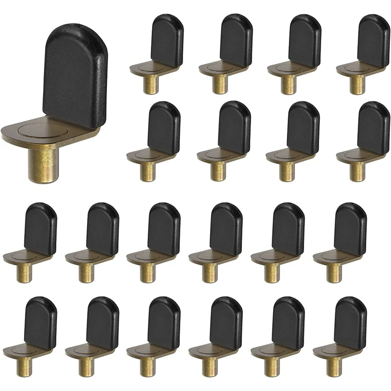 

Shelf Pins, Glass Supports Furniture Cabinet Closet Bookcase Shelf Bracket-Style Pegs 30 Pack