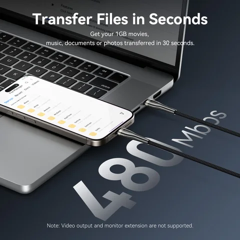 Кабель Vention 100 Вт USB Type C к USB C для Iphone 17 Быстрая зарядка USB-C PD Зарядное устройство Провод для Iphone 16 15 Macbook Samsung