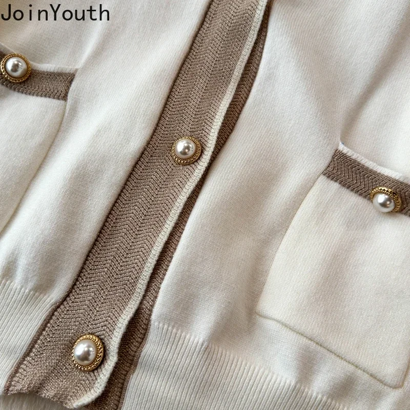 Женский винтажный костюм из двух предметов кардиган с V-образным вырезом и