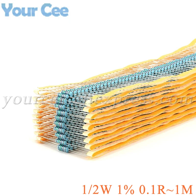 

2000 шт., 1/2 Вт металлический пленочный резистор, Сопротивление 1% 1,8 K 100r 2,2 K 100R 10K 10R 120R 150R 1K 1M 220K 20K 240K 220R 22K 2K 300R