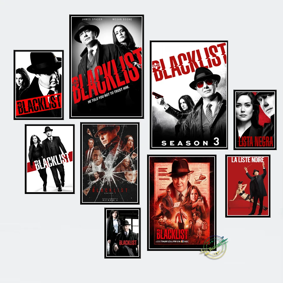 

Blacklist TV Play Print Art Canvas Poster For Living Room Decoration Home Wall Picture