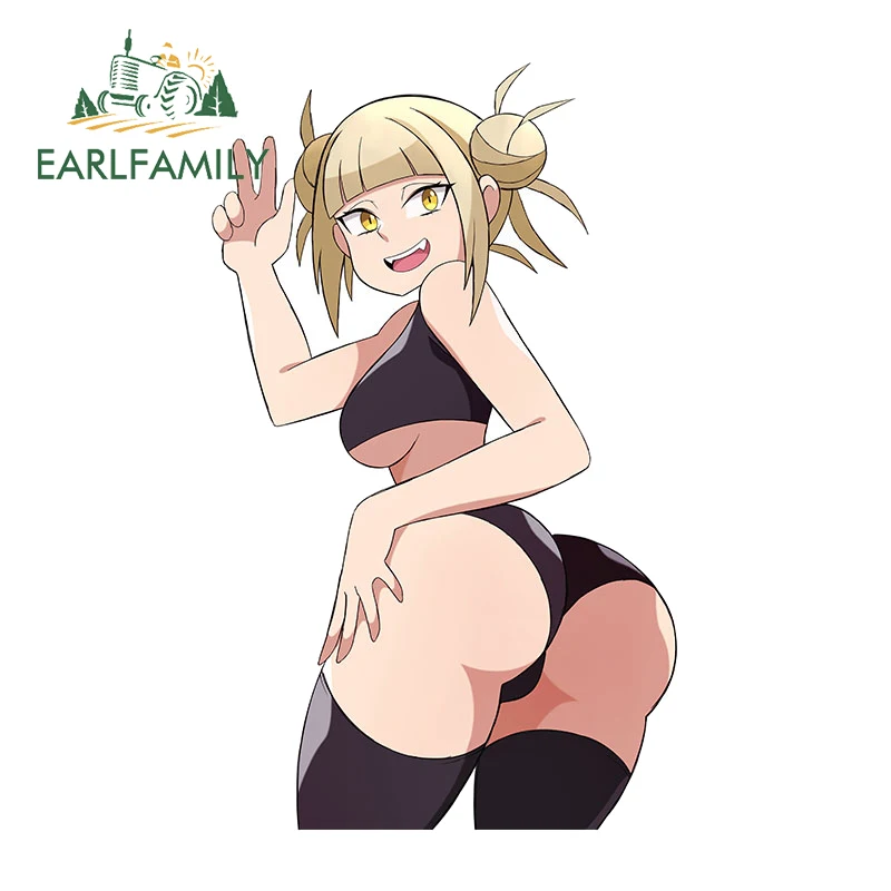 

EARLFAMILY 13cm x 7.9cm for My Hero Academia Toga Himiko Car Accessoires Stickers Graffiti Anime Campervan Decal RV Waterproof