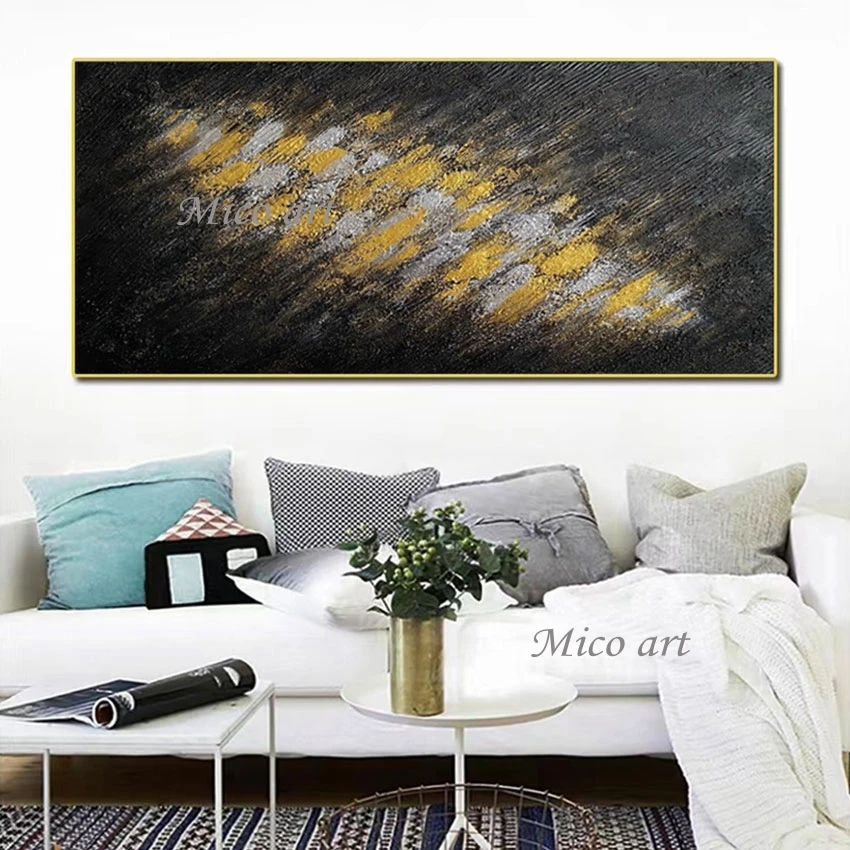 

Modern Hand-painted Abstract Colours Acrylic Artwork Latest Canvas Oil Painting Wall Art Unframed Home Wall Picture Showpieces