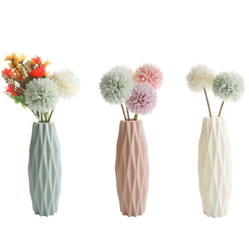 

Resin Modern Vases Imitation Ceramic Plants Pot Minimalist Home Decoration Basket Flower Arrangement Vase Living Room Ornament
