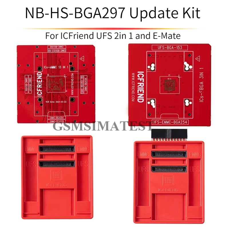 Набор обновлений ICFRIEND NB- HS- BGA 297 отправляем UFS 2 в 1 для стандарта eMMC с коробкой MiPi з3