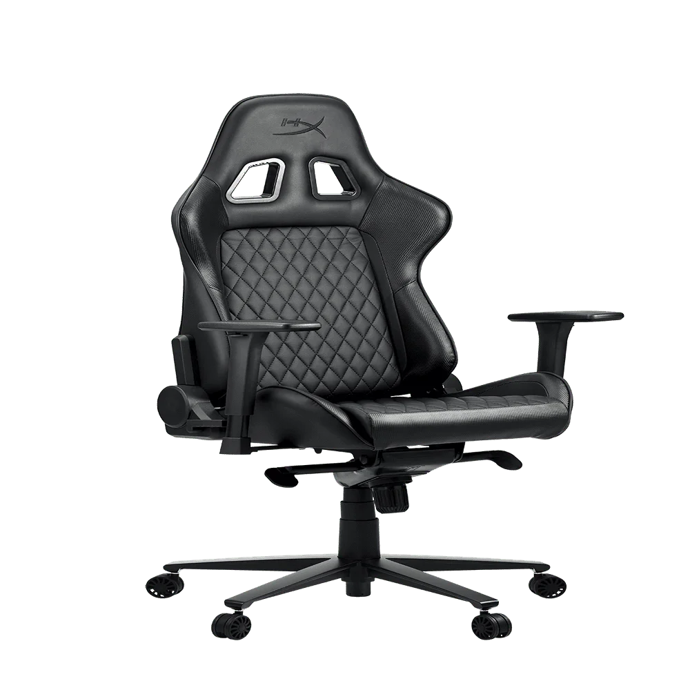 

Jet Black Gaming Chair - Hyper X Ergonomic Gamer Chair - Black