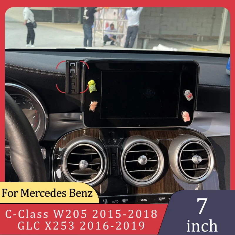Автомобильный кронштейн для GPS навигатора Mercedes Benz C- Class W205 GLC X253 2015-2019 беспроводное