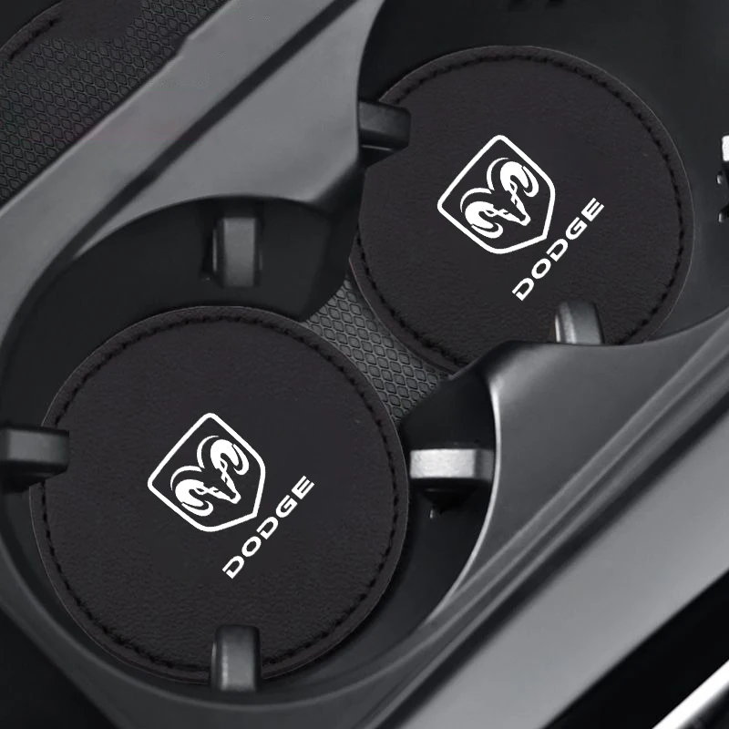 

2 шт. автомобильный нескользящий коврик для стакана с водой, аксессуары для Dodge Durango Ram 1500, зарядное устройство Caliber Journey Demon Nitro Challenger