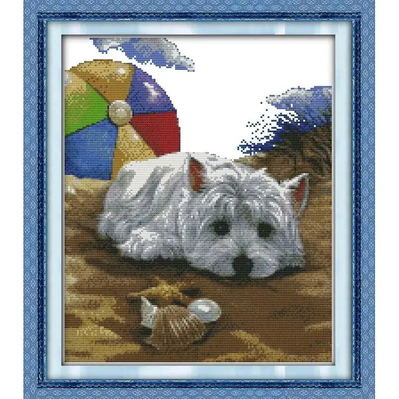 Joy Sunday News Набор для вышивки крестом с принтом легкий узор штампованная ткань Аида