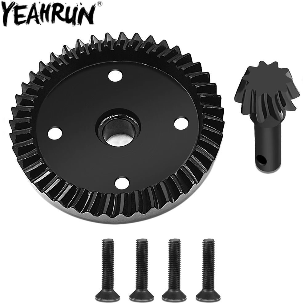 

YEAHRUN Steel Diff Gear 10T 43T Front Rear Transmission Differential Gears for 1/8 SLEDGE 4WD Monster Truck Car Parts