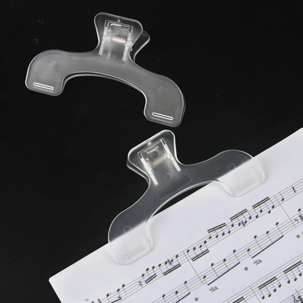 2 прозрачный пластиковый книжный лист музыкальный зажим простое средство для