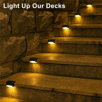 led for fence waterproof steps lamps for stairs outdoor multiple solar deck lights