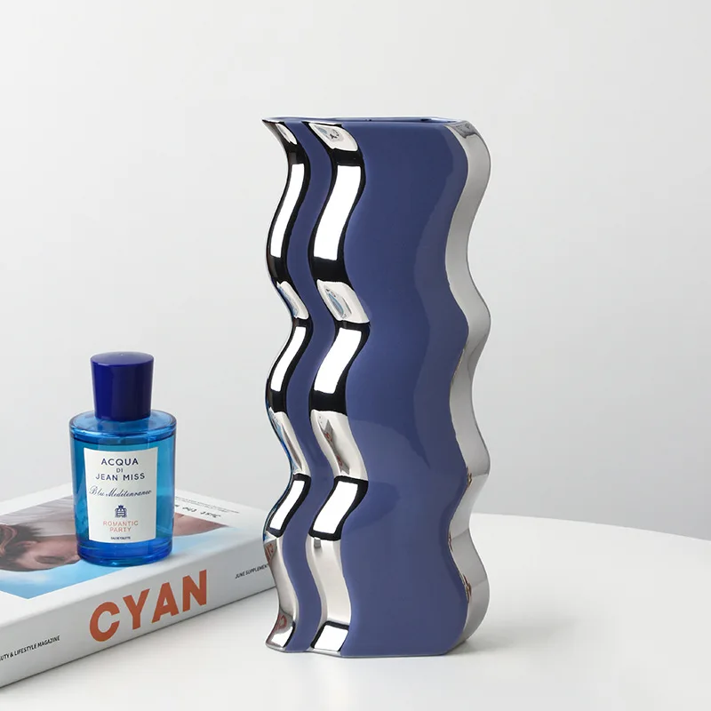 Керамическая ваза Высококачественная Цветочная композиция для гостиной мягкая