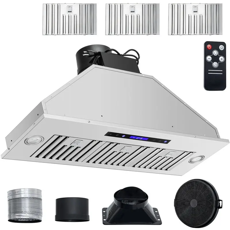 

Range Hood Insert Vent Hood 900CFM 36in Touch & Remote Control