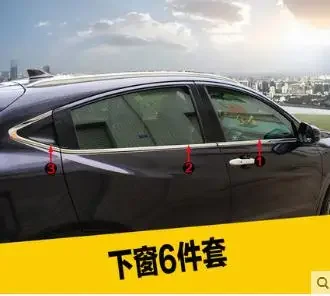 

Автомобильный Стайлинг наклейка из нержавеющей стали для окон Honda VEZEL HRV/XRV 2014-2017 Windows средняя колонна оконная рамка отделка блесток