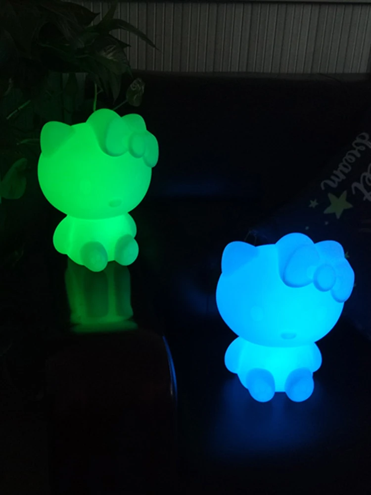Светодиодная настольная лампа Hello Kitty 16 цветов меняющая цвет светодиодная ПЭ
