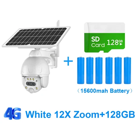 Shiвоенia 3K 6MP 12X зум Солнечная камера 4G/Wifi двойной объектив наружная безопасность умное автоматическое отслеживание двухстороннее аудио CCTV Встроенная 15600 мА