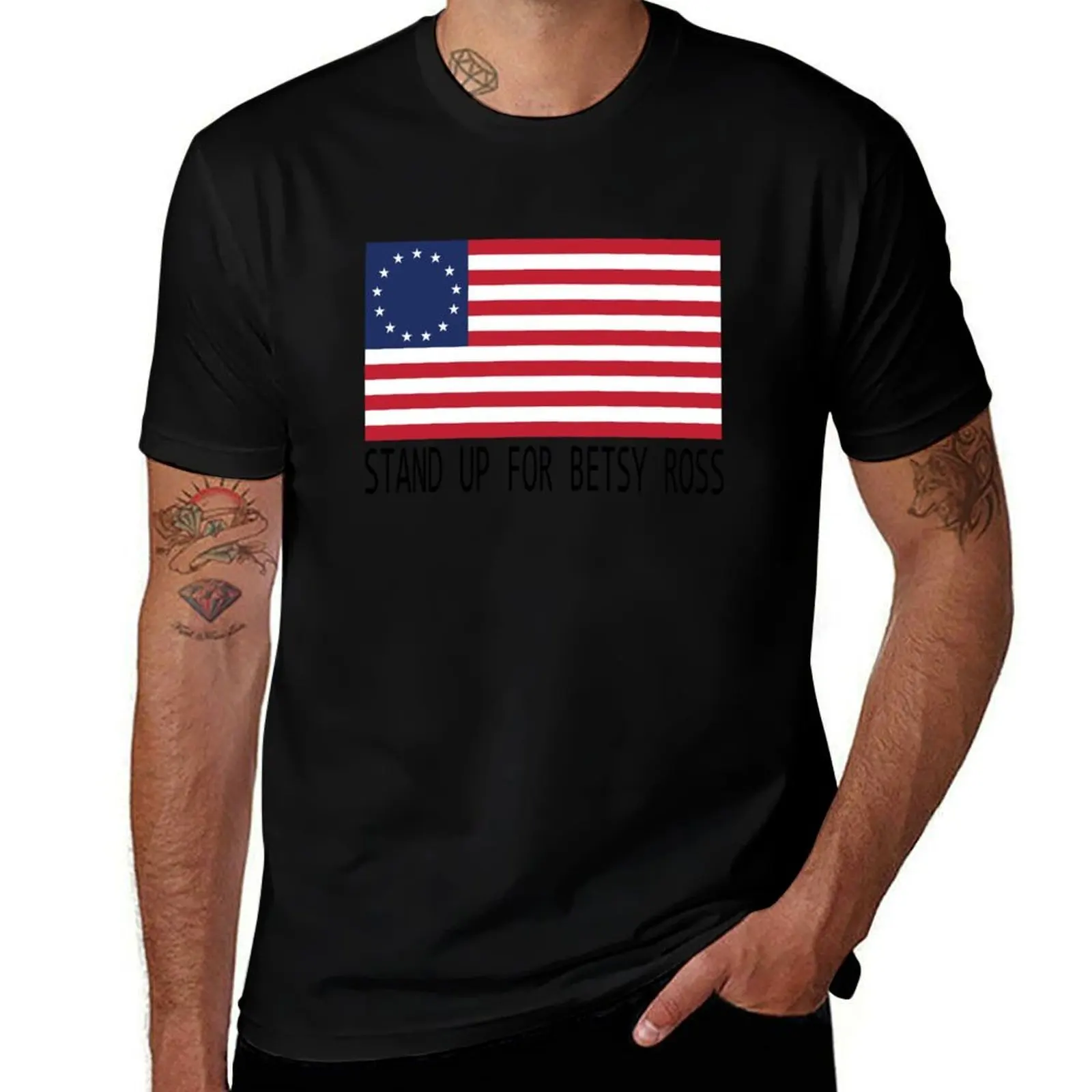 Фото Футболка Rush Betsy Ross Limbaugh Gift - Stand Up For Betsy Ross, быстросохнущая легкая спортивная футболка №1