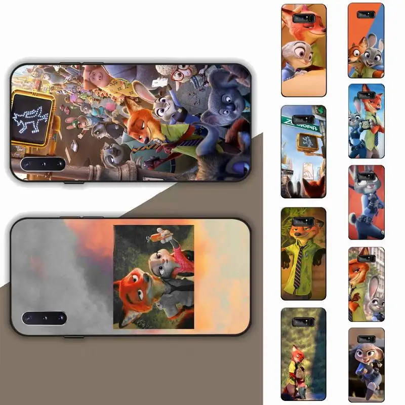 

Disney Zootopia Phone Case for Samsung Note 5 7 8 9 10 20 pro plus lite ultra A21 12 72