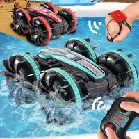 water land gesture sensing stunt rc car 4wd dual remote control vehicle tank outdoor beach toy for kids boy children boat ship