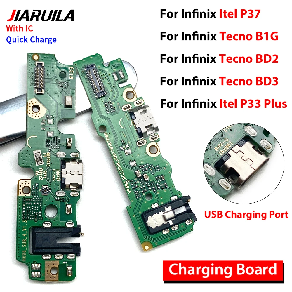 Фото USB-порт для зарядки, разъем для док-станции, гибкий кабель для infinix Tecno B1G BD2 BD3 CA6 CA7 K7 KF6 LA7 POP 2, мощность B1P BB2 №1
