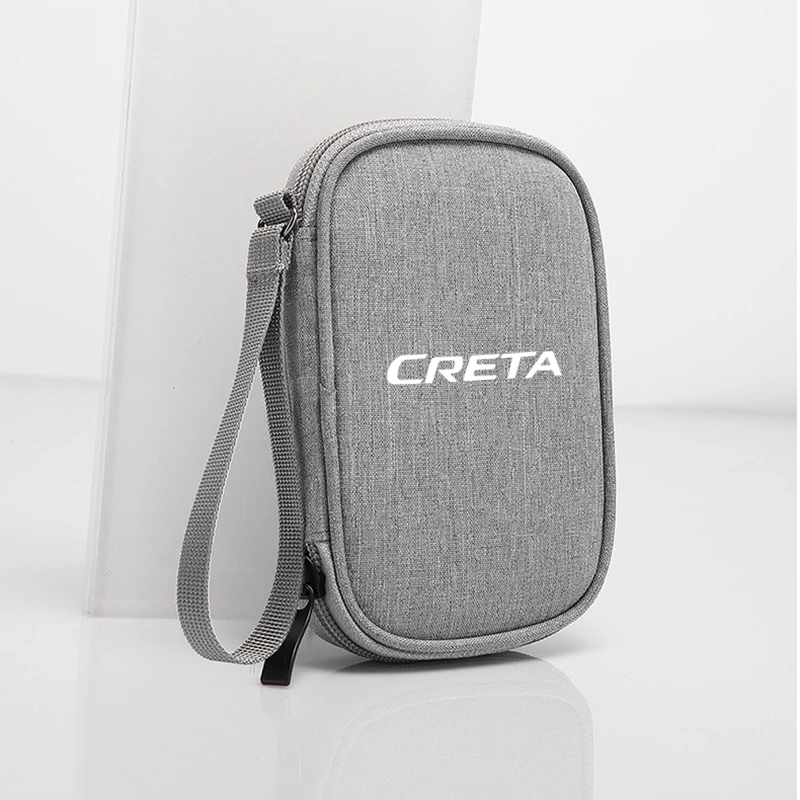 

Новые портативные Водонепроницаемые двухслойные сумки для хранения автомобильных ключей, автомобильных банковских карт для Hyundai creta ix25 2020 2019 2011