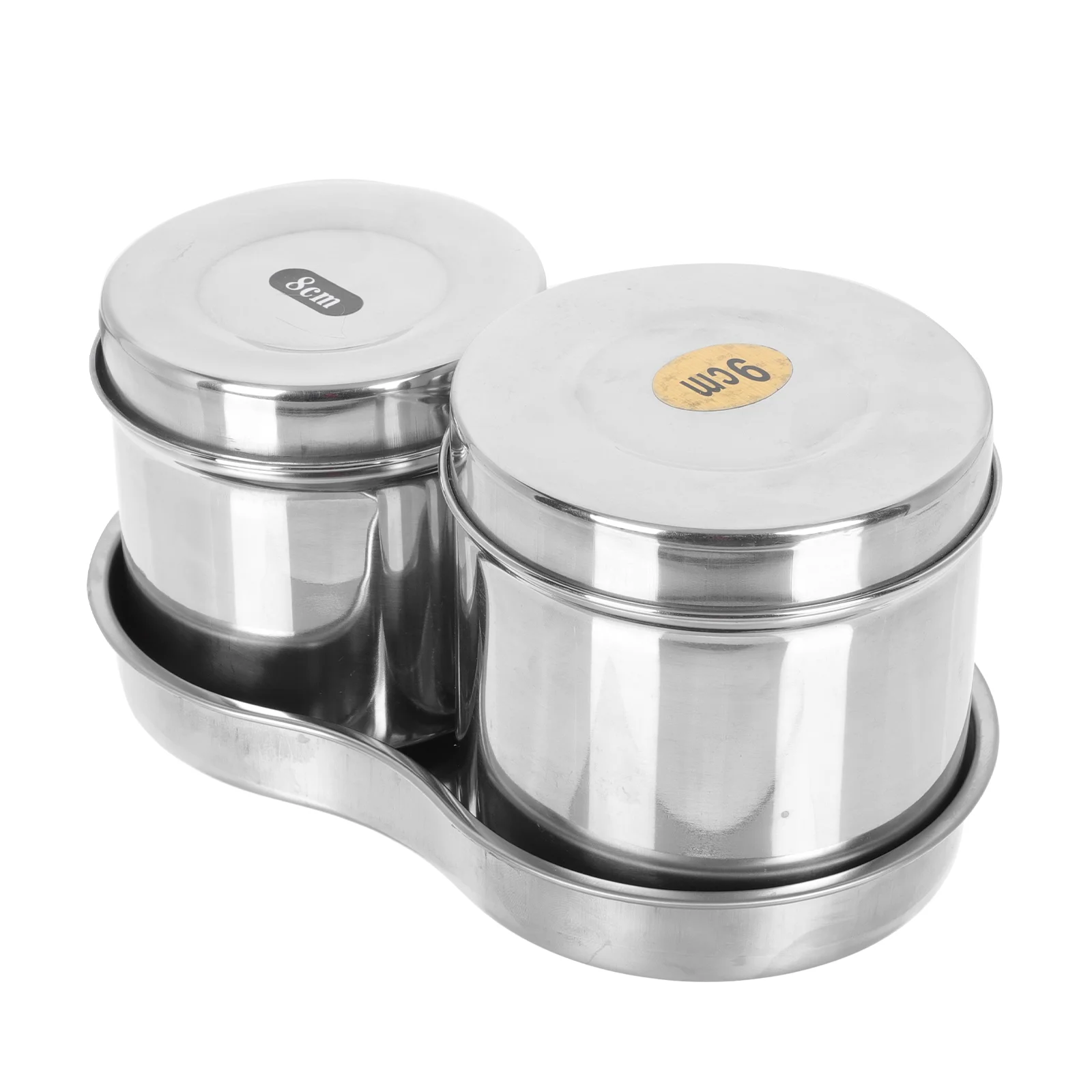 

Makeup Tray Sterilizer Set Bend Shape Plate Unguent Cylinder Medical Dispenser Tank Container Stainless Steel