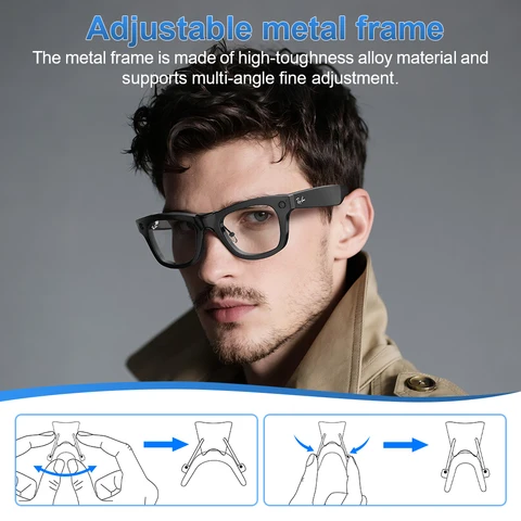 Противоскользящий зажим HiBloks для Ray-Ban Meta Wayfarer