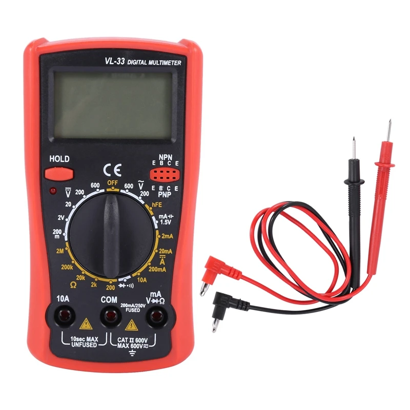 

Best VL-33 Electronic Multimeter LCD Digital Multimeter Voltage Resistance Current Electric Tester Meter