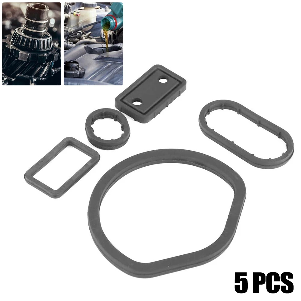 

New 5pcs Oil Filter Housing Seal Gasket Kit For Mercedes W163 W202 W208 W210 1121840061 1121840161 1121840261 1121840361