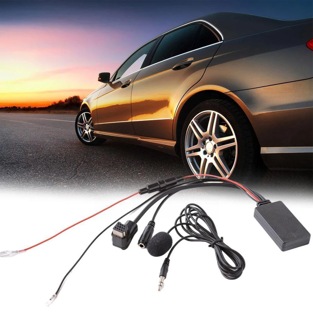 1X Радио стерео AUX кабель адаптер + микрофон Bluetooth-совместимый 5 0 EDR 11pin разъем для