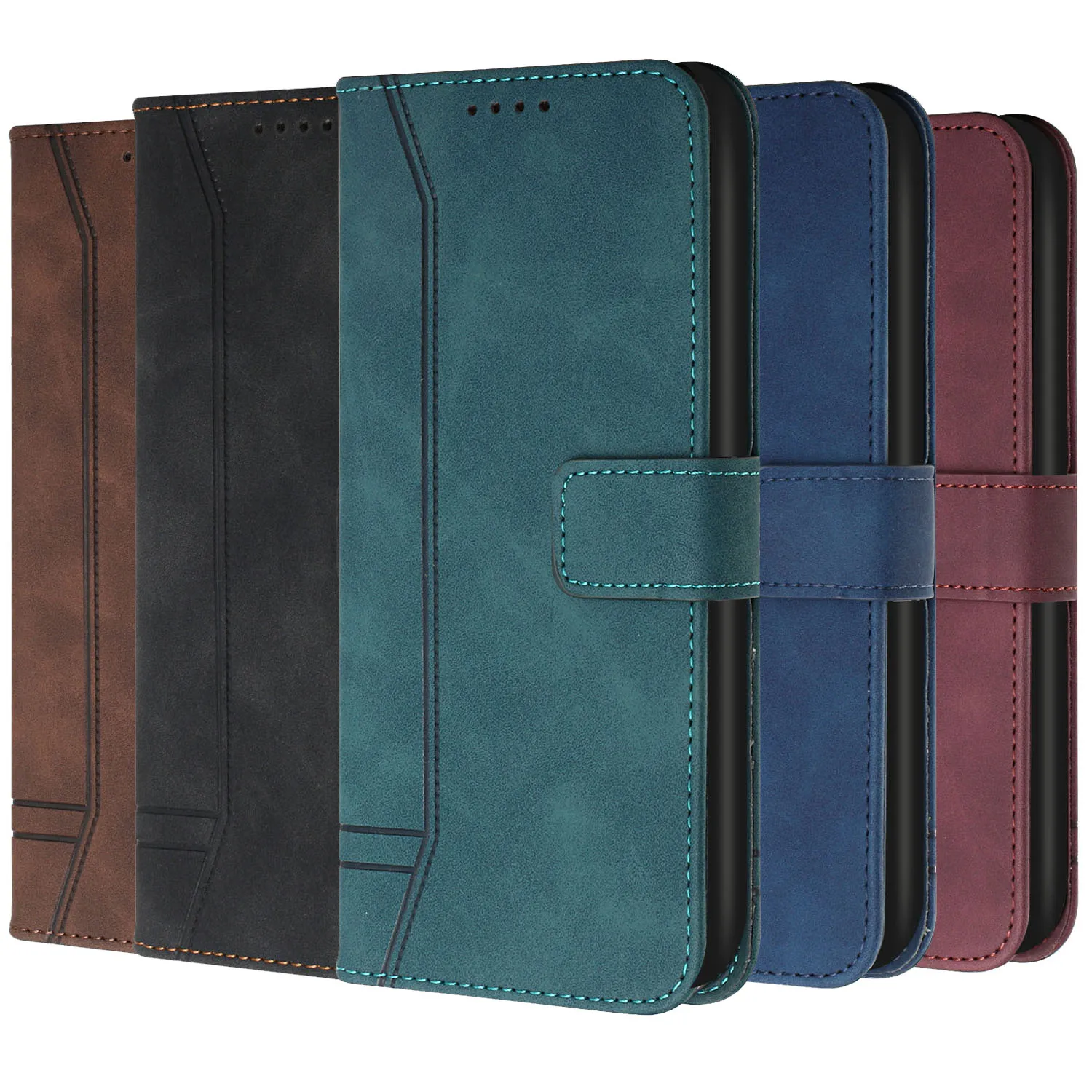 Чехол-книжка Poco M4 PRO 5G X4 NFC X3 Роскошный Кожаный противоударный флип-чехол для Xiaomi Pro