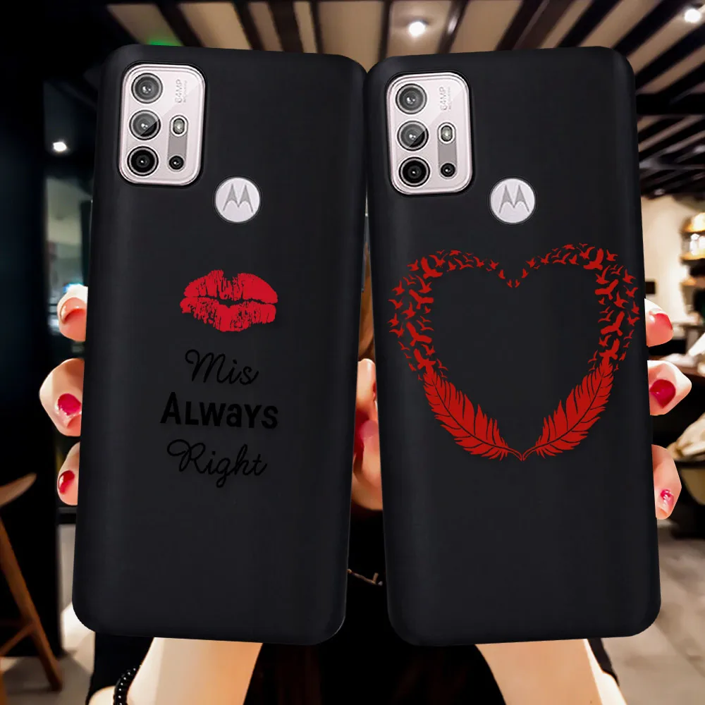 

Lips Love Heart Case for Motorola Moto G8 Play G9 Plus G60 G50 E20 G10 E6Plus G6 E5 One Action G30 G7 EU E40 E7 Powe Fundas