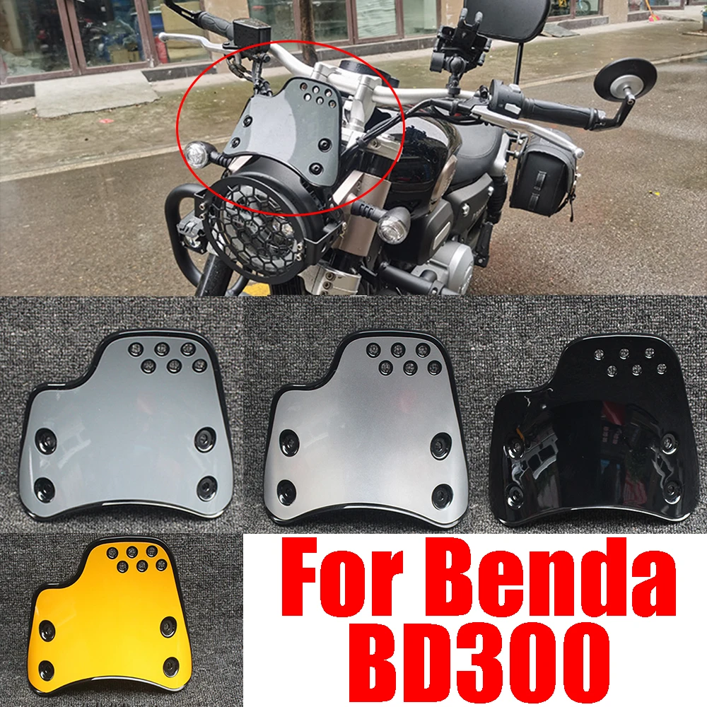 

For Benda BD300 BD 300 jinjila 300 Motorcycle Windscreen Windshield Wind Shield Deflector Protection Cover Spoiler Accessories