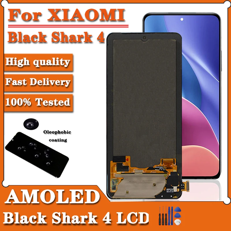 

Оригинальный 6,77 для Xiaomi BlackShark 4 Shark ЖК-дисплей PRS-H0/A0 сенсорный экран дигитайзер для Xiaomi Black Shark 4 Pro LCD лучший
