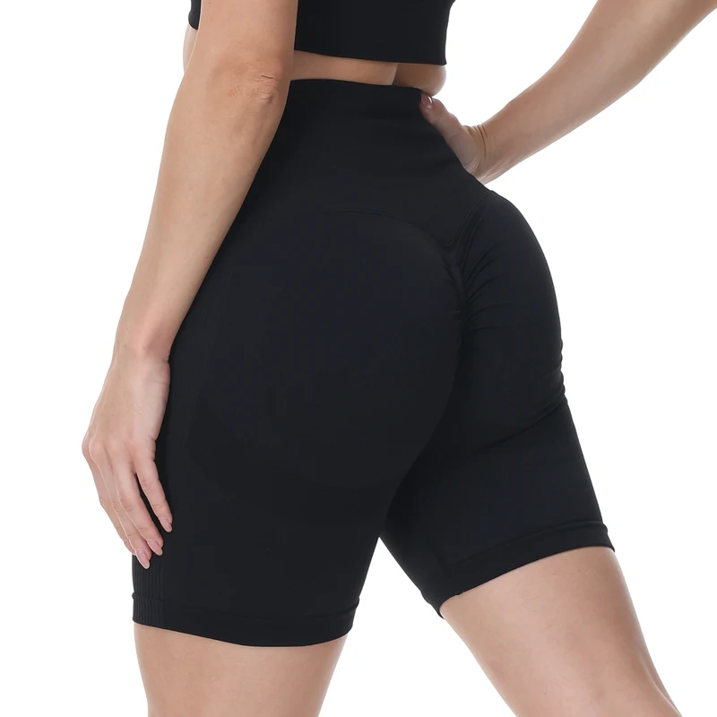 

Однотонные шорты для йоги с завышенной талией