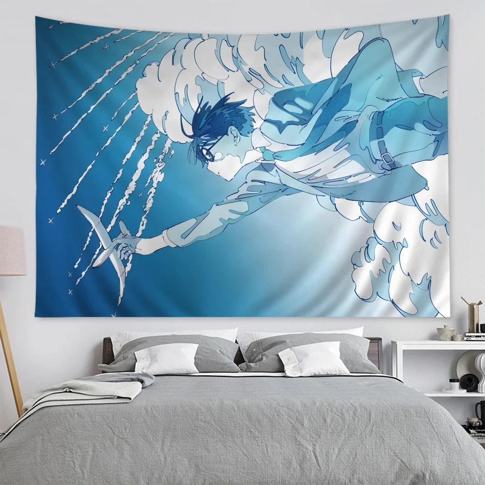 Гобелен с подъемом ветра в стиле аниме индийский Будда украшение на стену