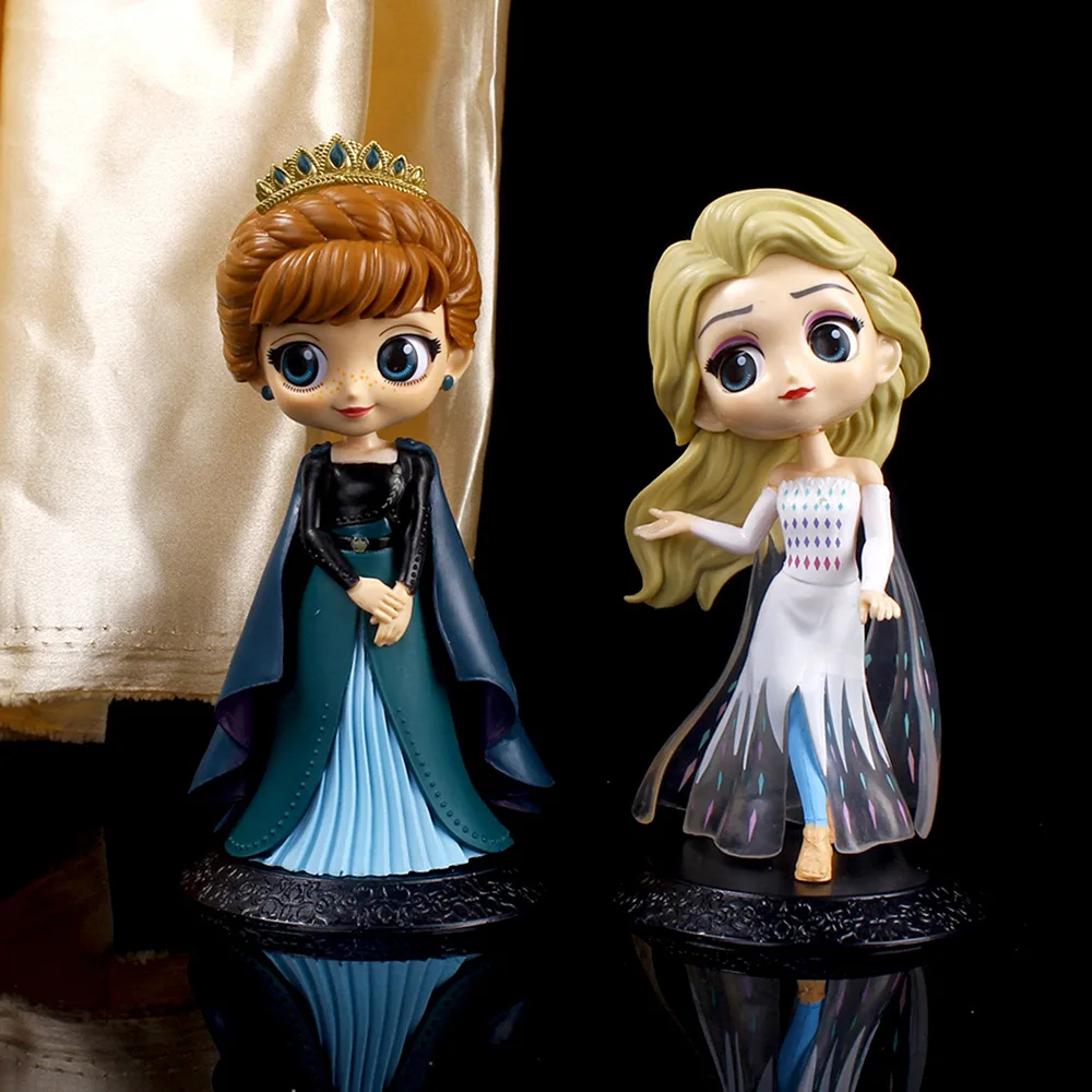 

15CM Disney Frozen Elsa Anna Princess Action Figures Toys PVC Model Doll Collection Figurine Toy Model for Girls Children Gift