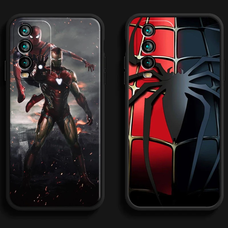 

Marvel Spiderman Phone Cases For Xiaomi Redmi Note 10 10S 10 Pro POCO F3 GT X3 GT M3 Pro X3 NFC Soft TPU Carcasa Coque