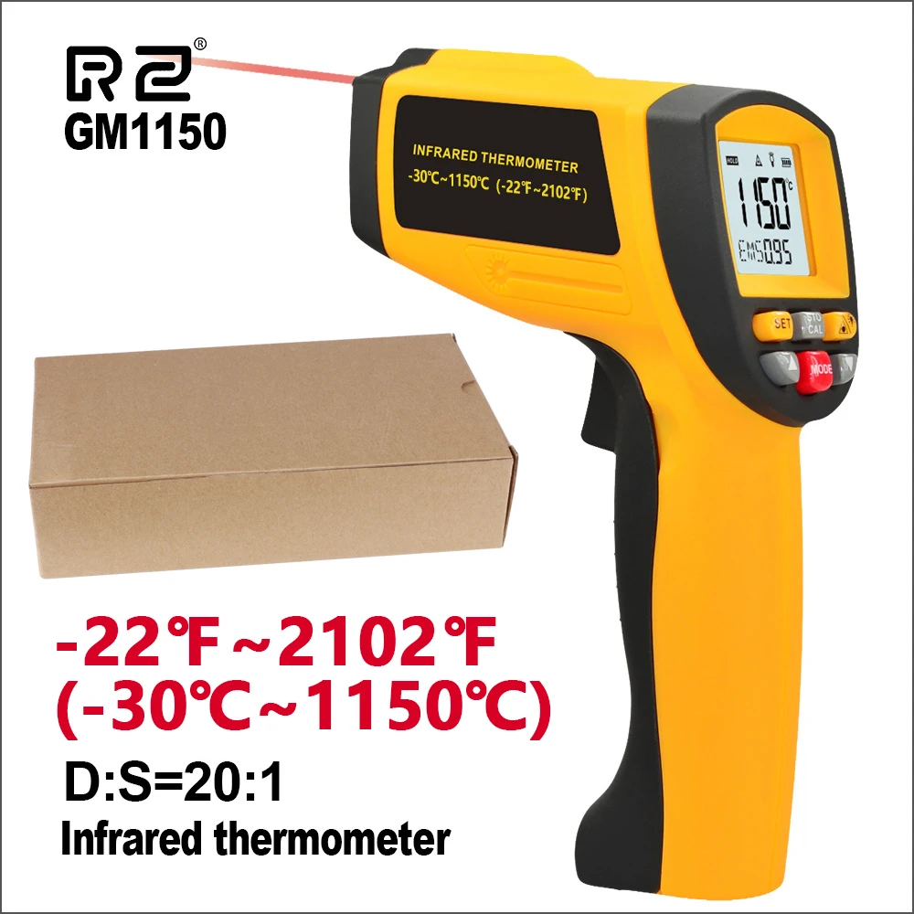 Бесконтактный Инфракрасный Термометр Rz Цифровой Лазерный Пирометр-30-1150c